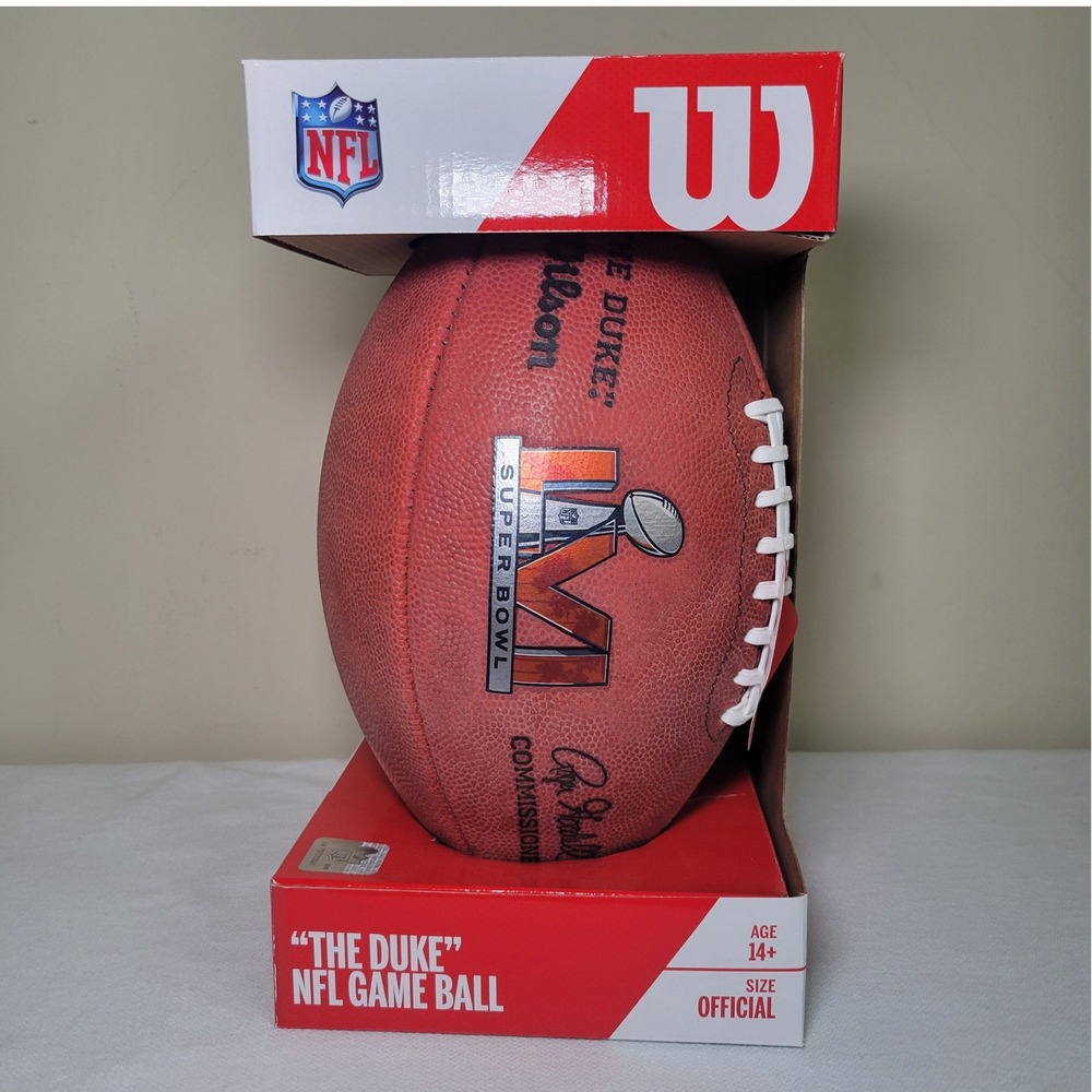 Wilson Super Bowl LIVI Football the "Duke" Game Ball New in box‎